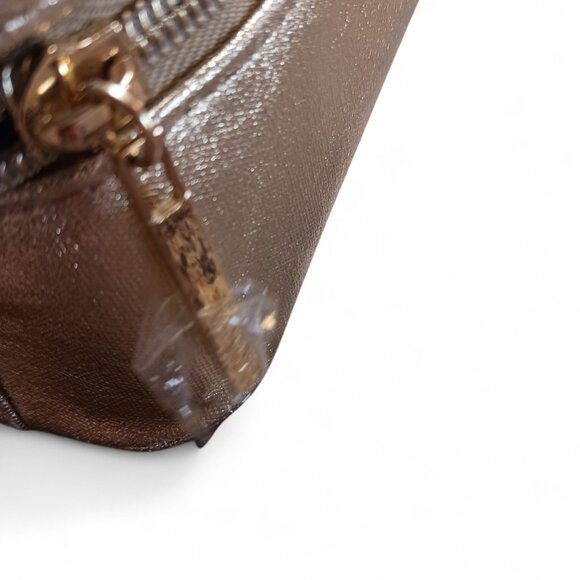 Lancôme Gold Train Case Makeup Bag – Rose Detail – Carrying Handle – Never Used - Picture 9 of 14